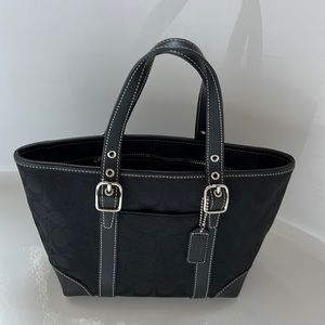 COACH Vintage Canvas and Leather Tote